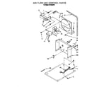 Whirlpool TD4000XF0 air flow and control parts diagram