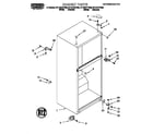 Roper RT14ZKXFW00 outer cabinet diagram
