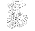Crosley CA21WC51 air flow and control parts diagram