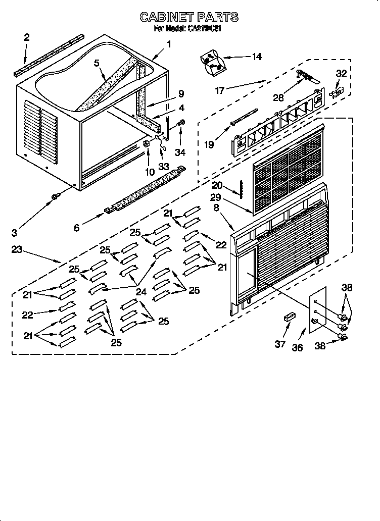 CABINET PARTS