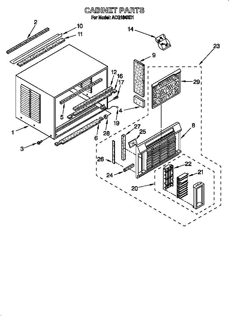 Cabinet parts