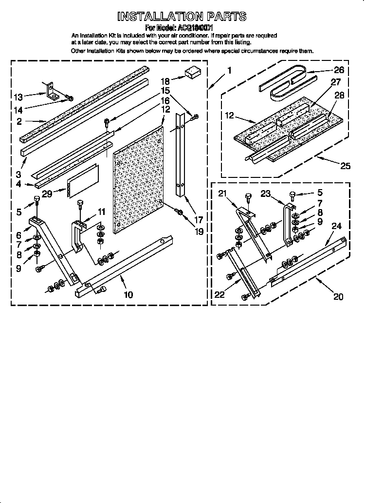 INSTALLATION PARTS