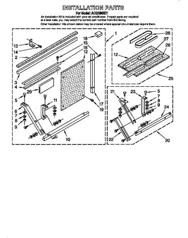 Installation parts
