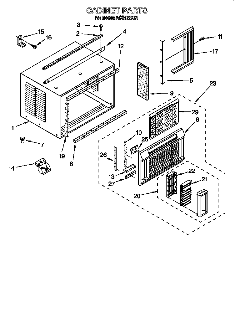 Cabinet parts