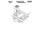 Whirlpool SF372BEEQ0 cooktop parts diagram