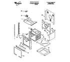 Whirlpool RBS240PDB0 oven diagram