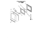 Whirlpool RBS240PDB0 oven door diagram