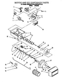Motor and ice container