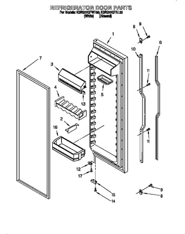 Refrigerator door