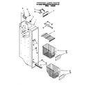 KitchenAid KSRS22QFWH00 freezer liner diagram