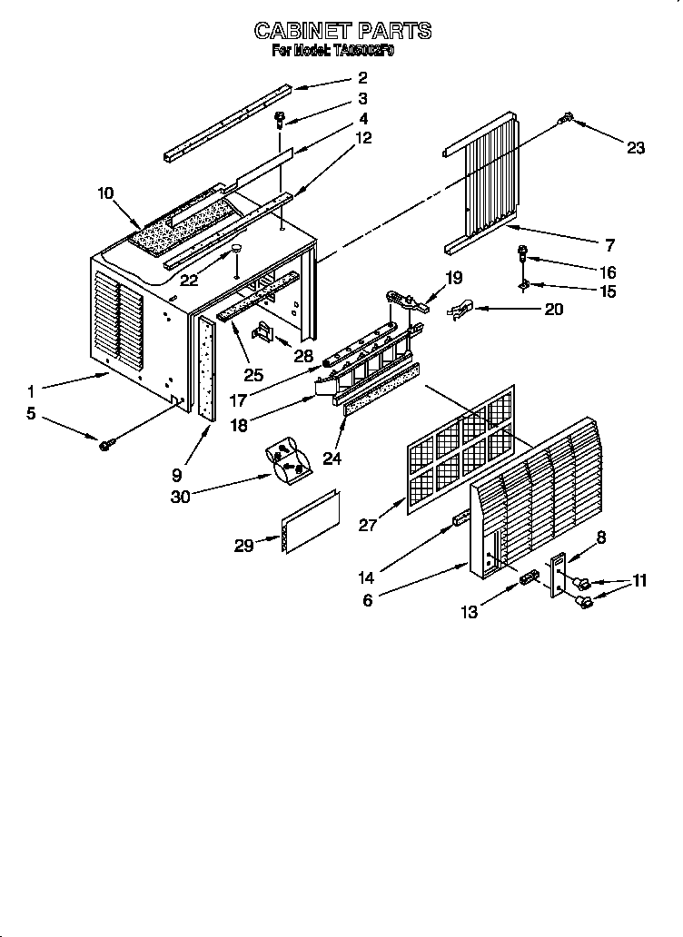Cabinet parts