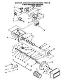 Motor and ice container