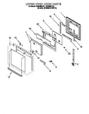 Upper oven door