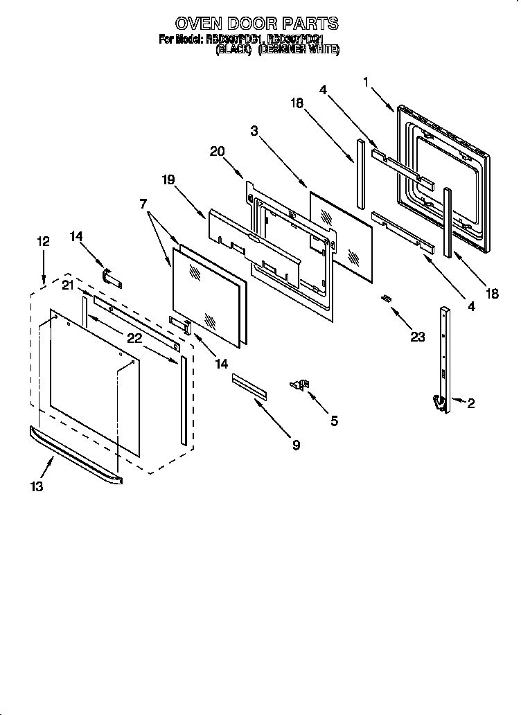 Oven door