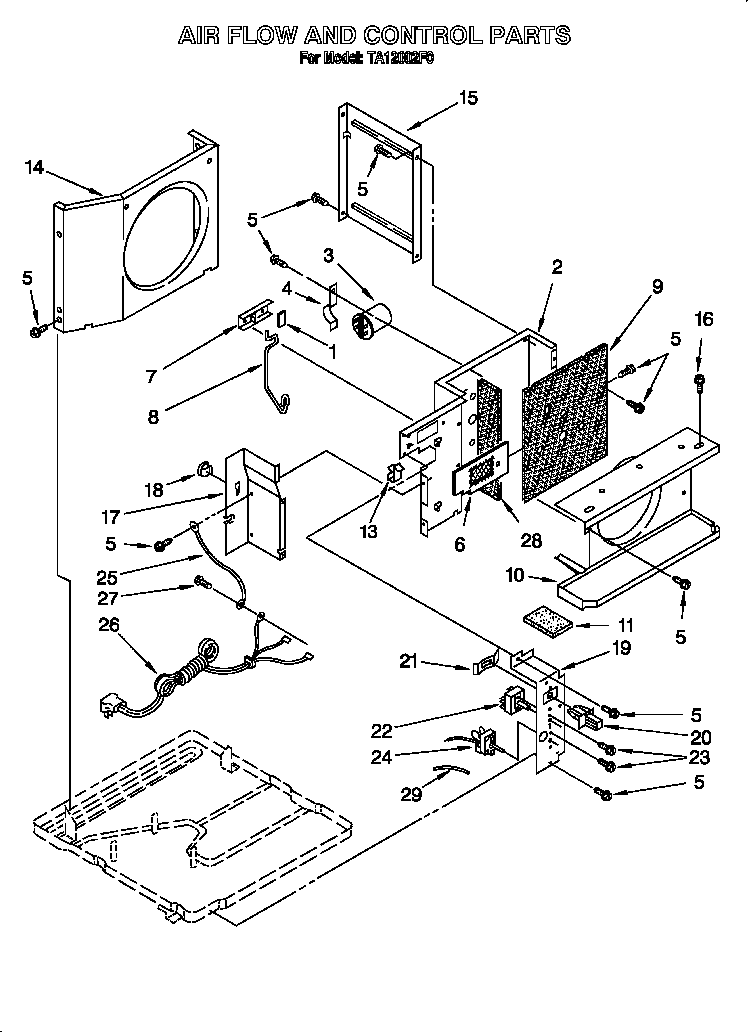 Air flow and control parts