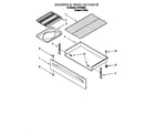 Roper FEP330EQ0 drawer and broiler diagram