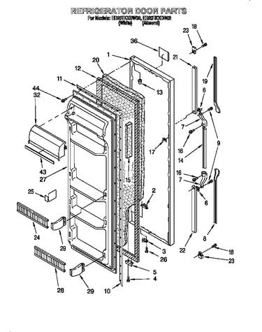Refrigerator door