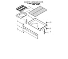 Roper FEP330EW0 drawer and broiler diagram