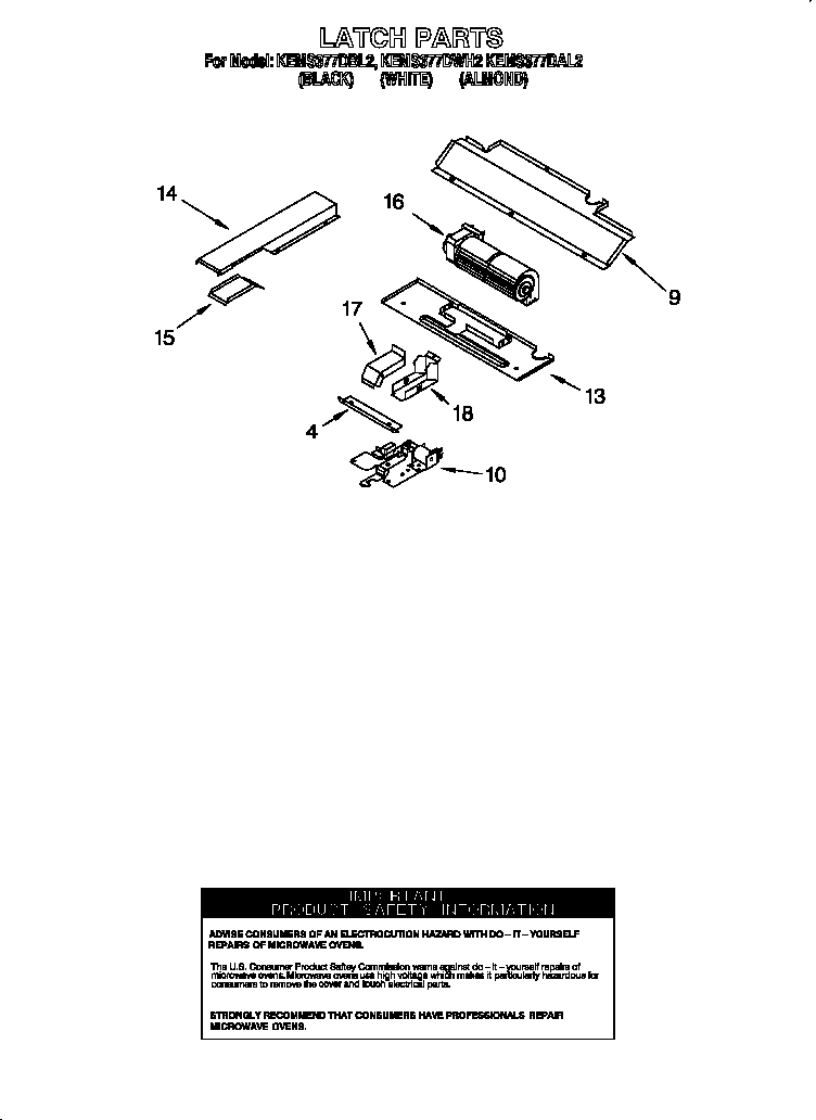 LATCH PARTS