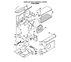 Whirlpool ACM254XF0 air flow and control parts diagram