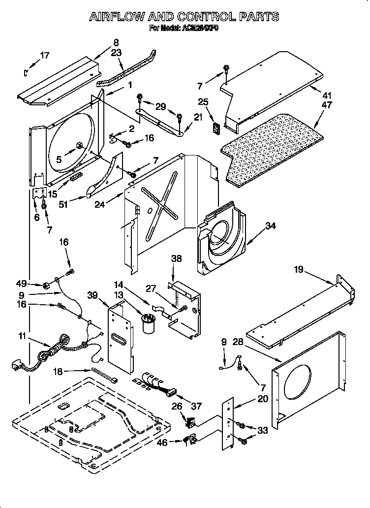 Air flow and control parts