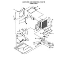Whirlpool CA10WRV0 air flow and control parts diagram
