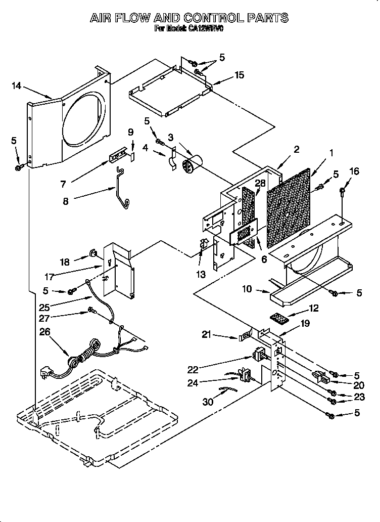 Air flow and control parts