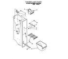 Whirlpool ED22TQXEW00 freezer section/shelves diagram