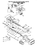 Motor and ice container