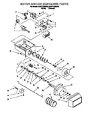 Motor and ice container
