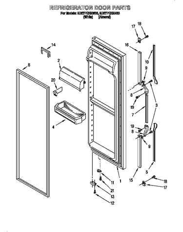 Refrigerator door