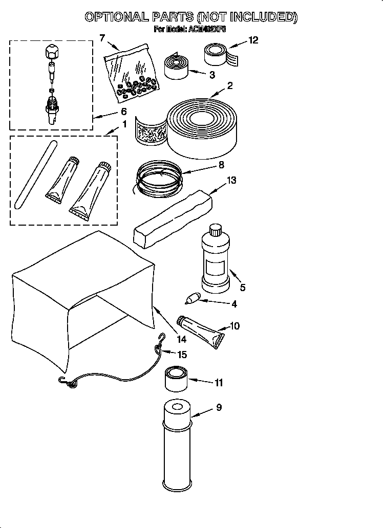 Optional parts (not included)