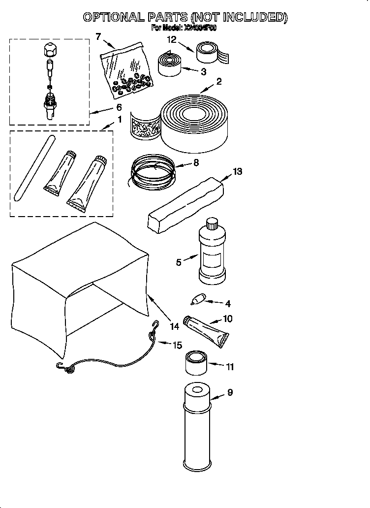 Optional parts (not included)