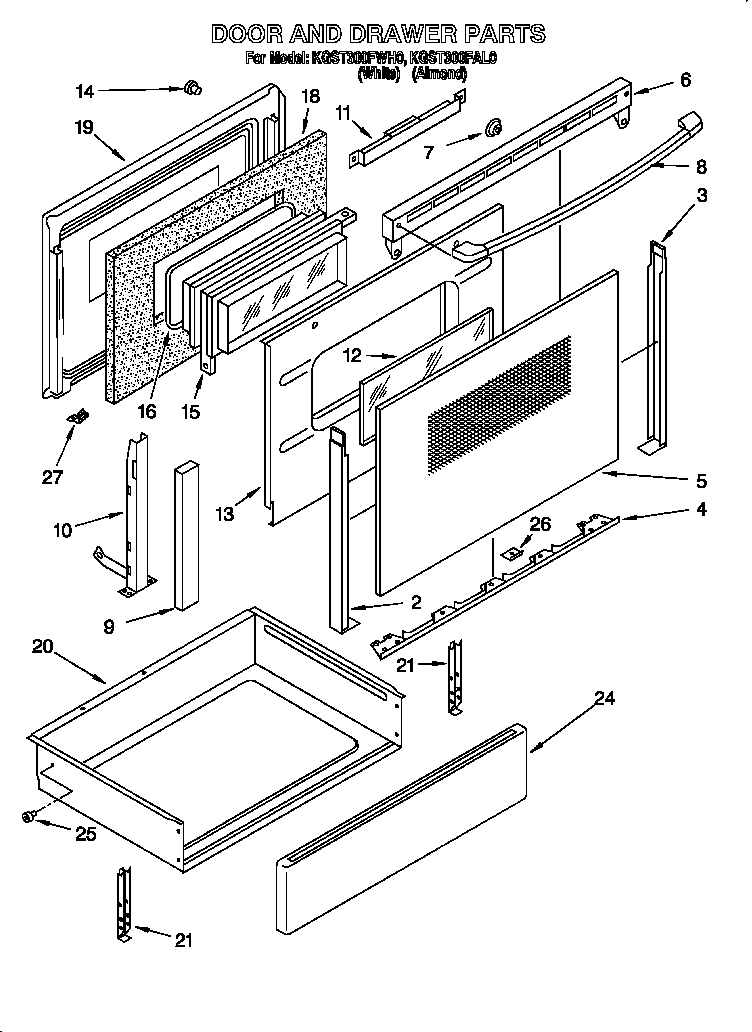 Door and drawer