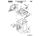 Whirlpool CCW5264EW0 top and cabinet diagram