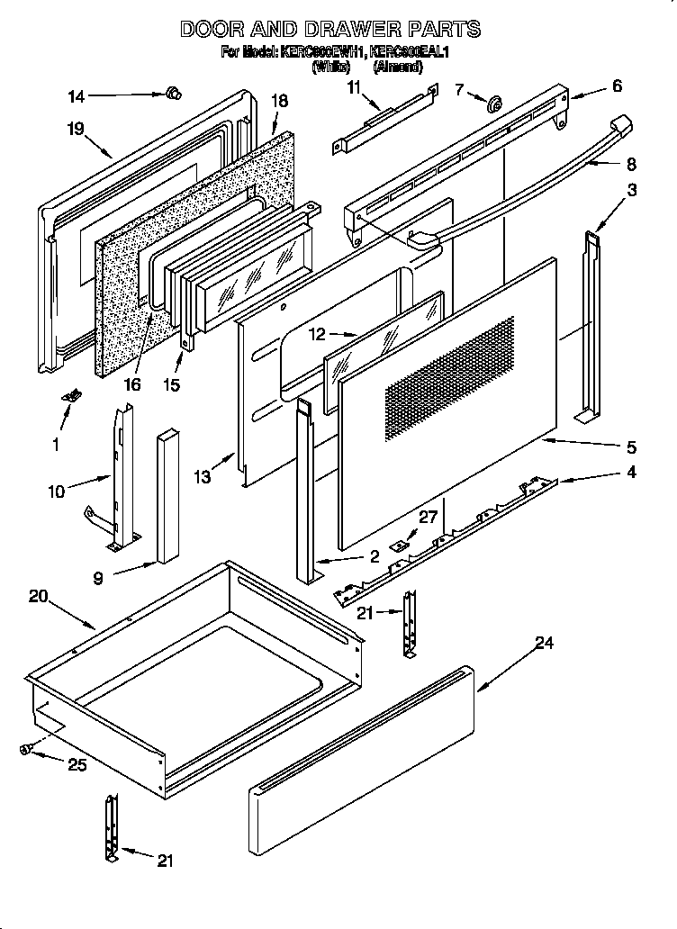 Door and drawer