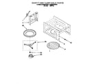 KitchenAid KEMS377BBL1 cavity and turntable diagram