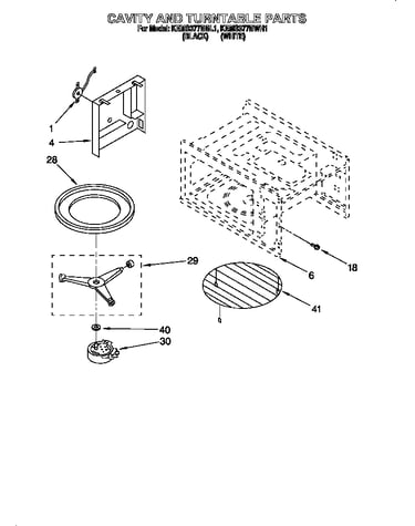 Cavity and turntable