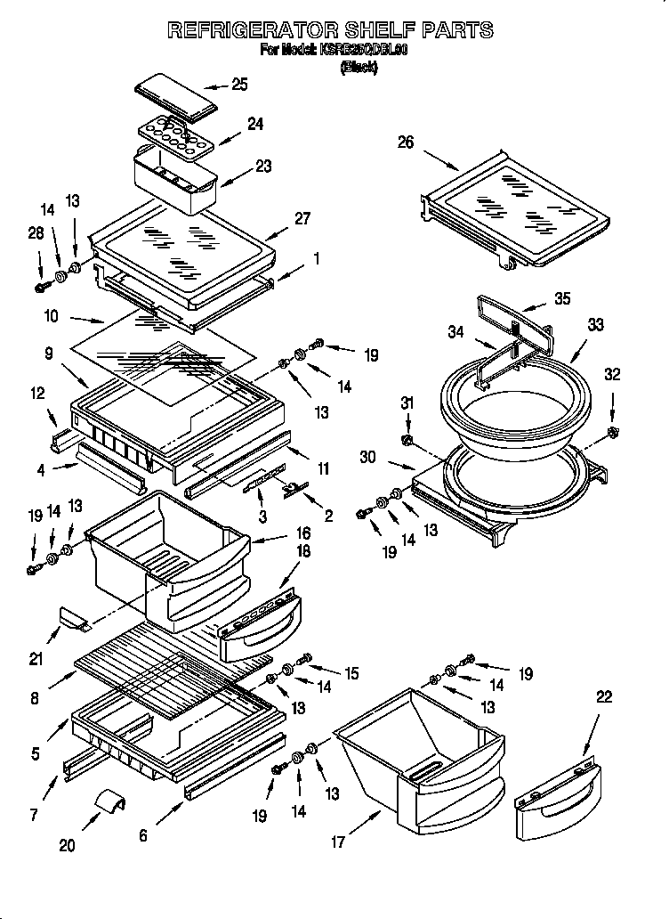 Refrigerator shelf