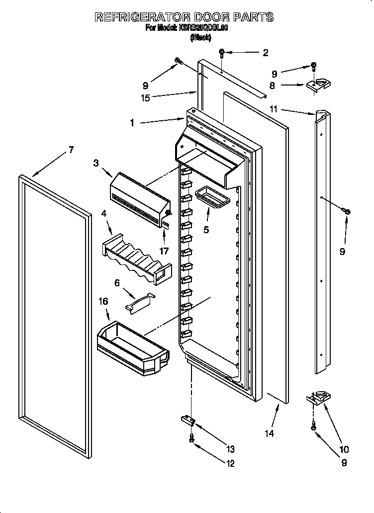 Refrigerator door