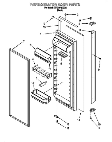 Refrigerator door