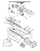 Motor and ice container