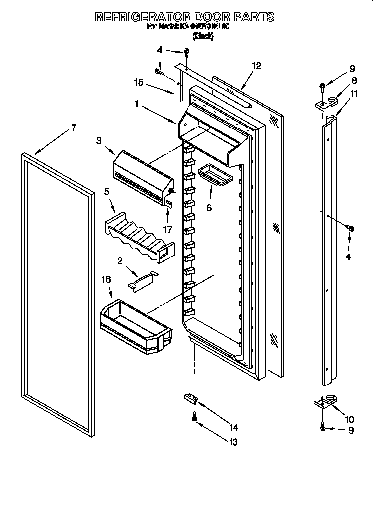 Refrigerator door