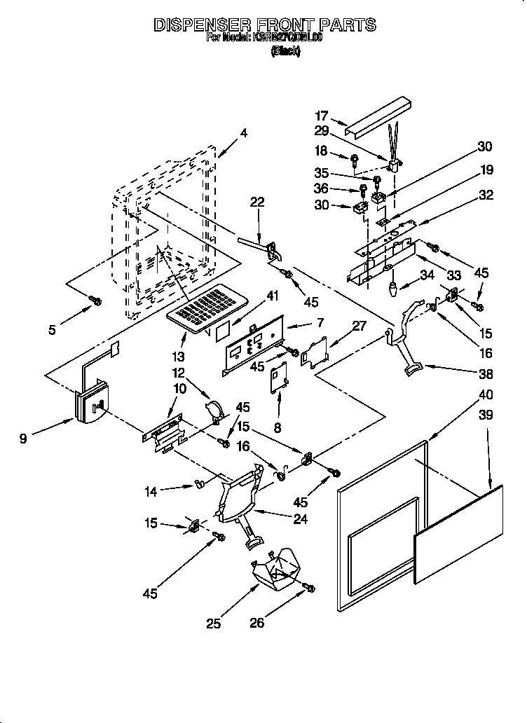 DISPENSER FRONT