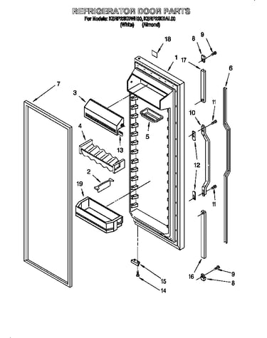 Refrigerator door