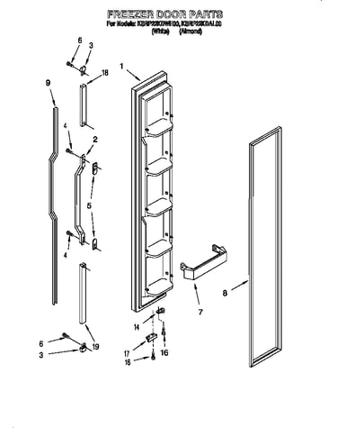 Freezer door