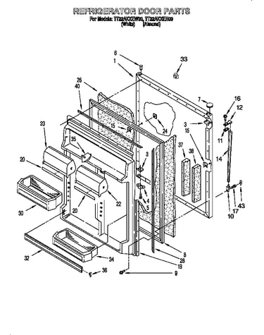 Refrigerator door