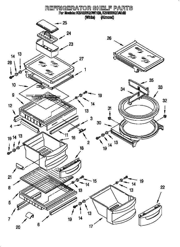 Refrigerator shelf