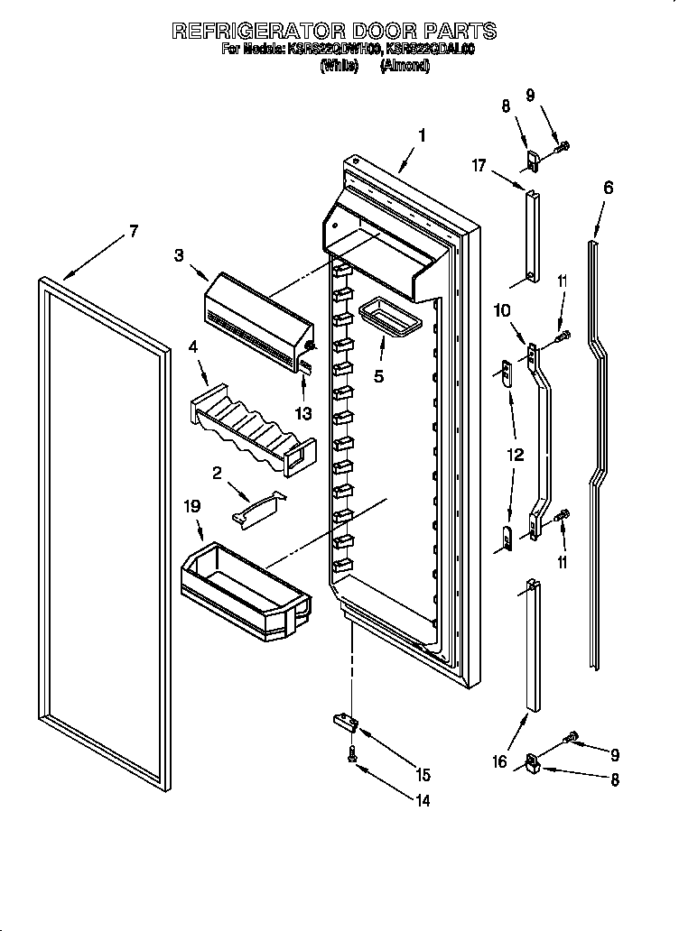 Refrigerator door