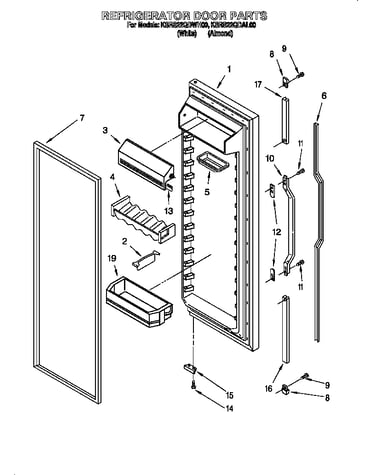 Refrigerator door